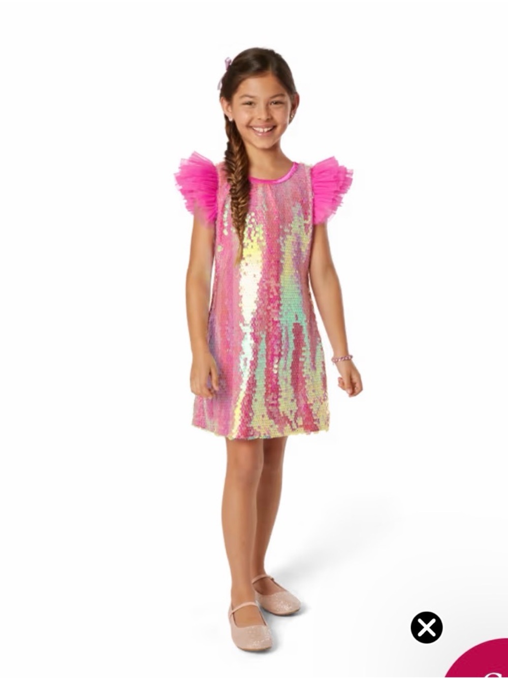 American Girl Happy Birthday pink sequin dress